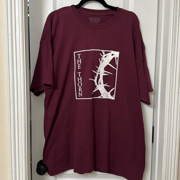 Gil Dan dry blend burgundy the thorn T-shirt size 2XL - Picture 1 of 4